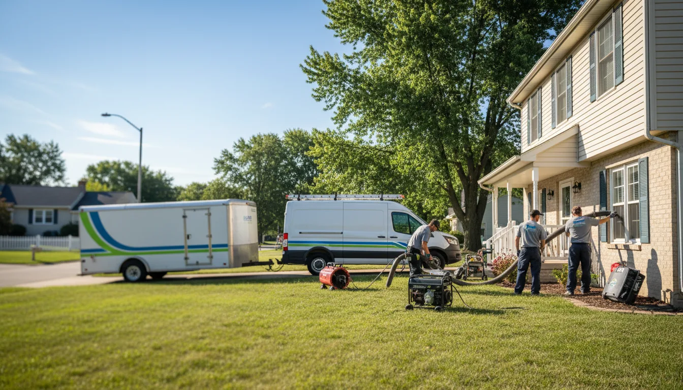 Flooded Basement Restoration And Cleanup With Repair in Albion, IN near me